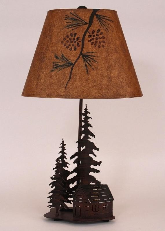 Rustic country indoor wrought iron lamp night light model