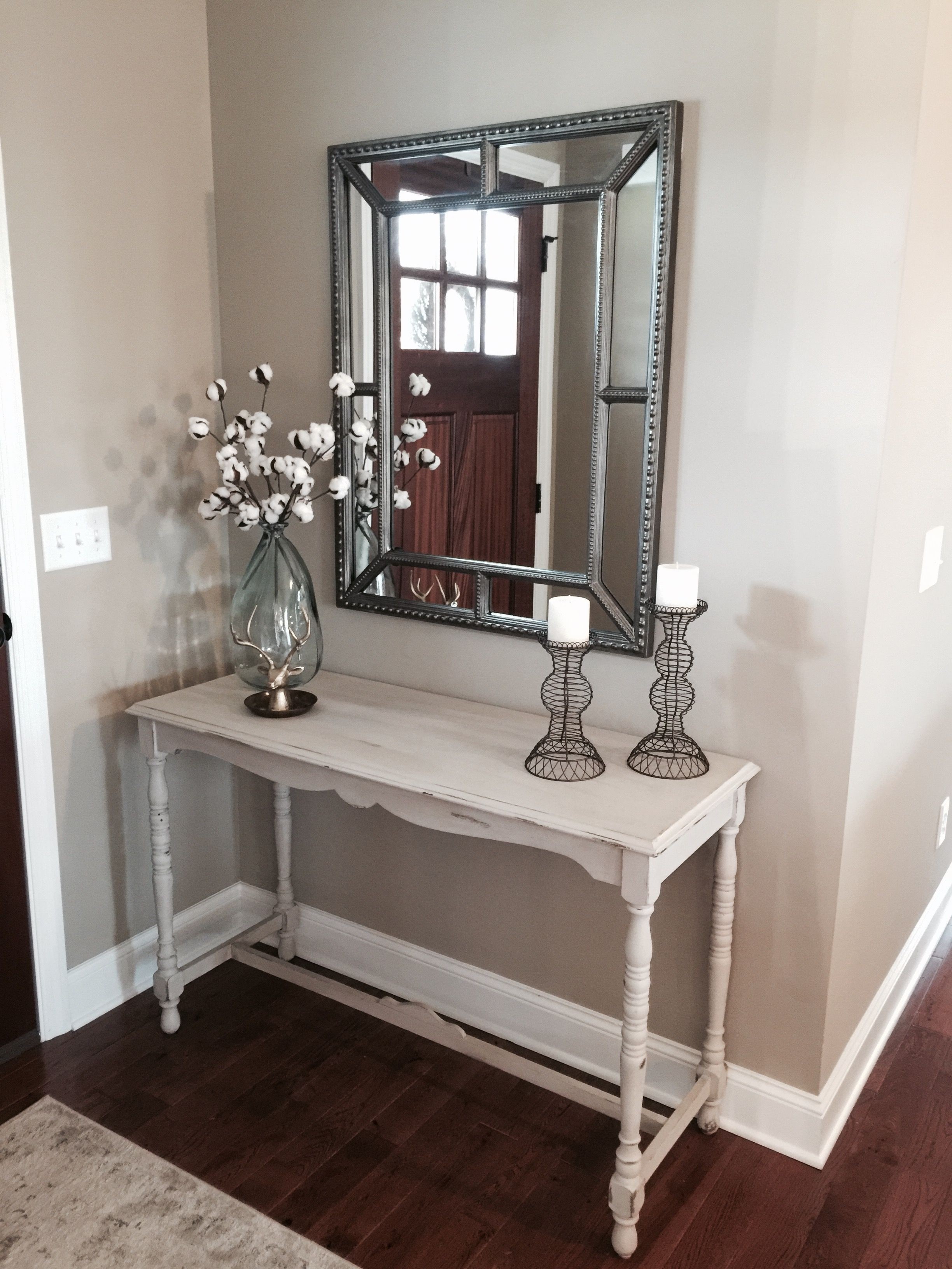 Small Entry Way Restored Console Table Decor From World 