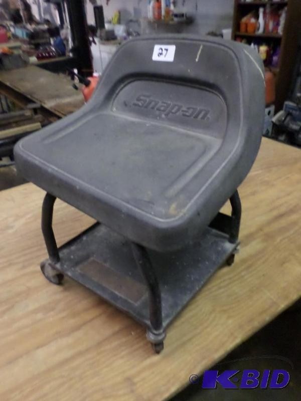 Snap on rolling work stool le auto shop liquidation