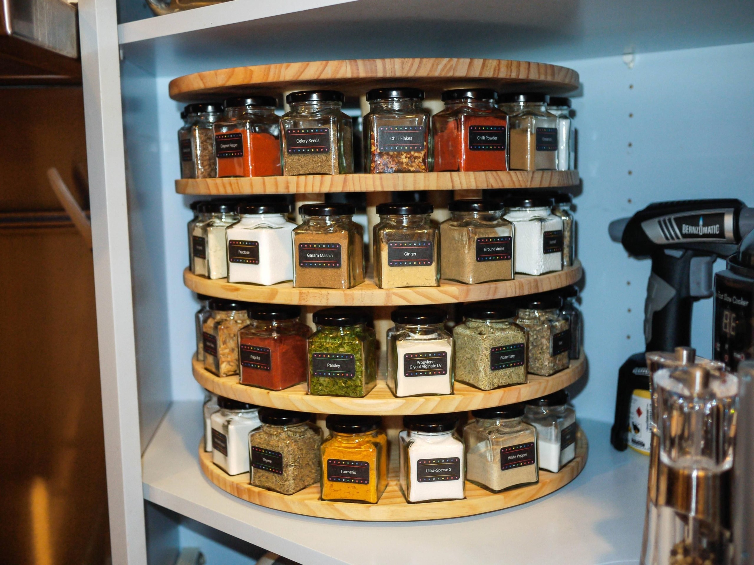 wall mount kitchen shelf pantry spice organizer rack