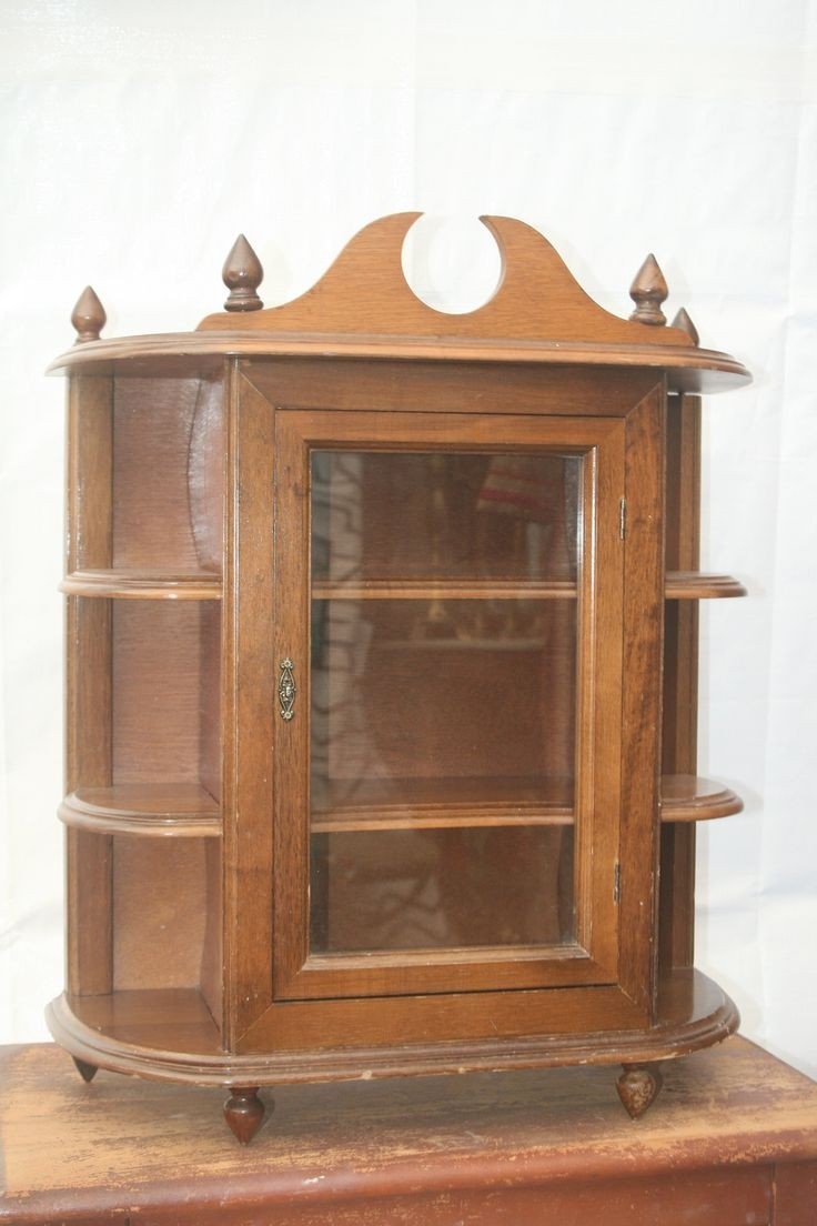 Vintage tabletop curio cabinet by theoldgreengarage on