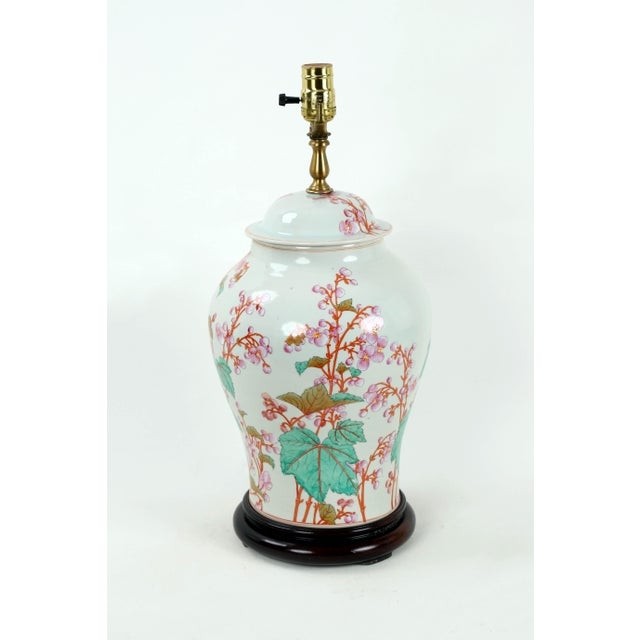 1970s famille rose porcelain temple jar lamp chairish