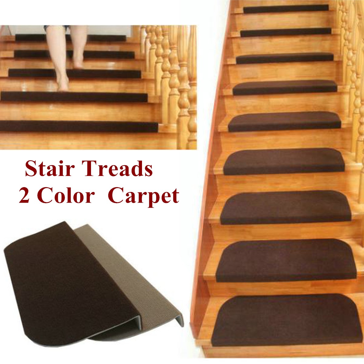 1pcs non slip carpet stair treads mats staircase step rug