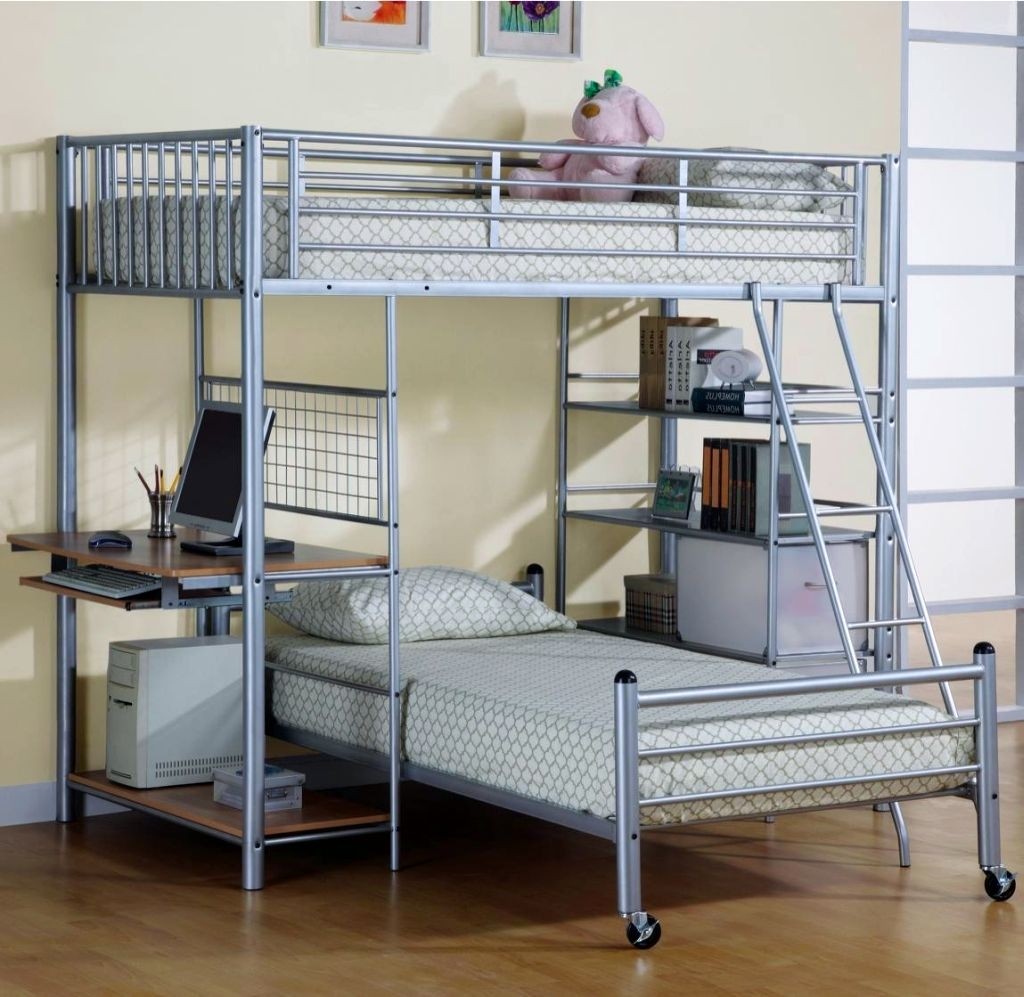 20 charming selections of white loft beds with desk 7