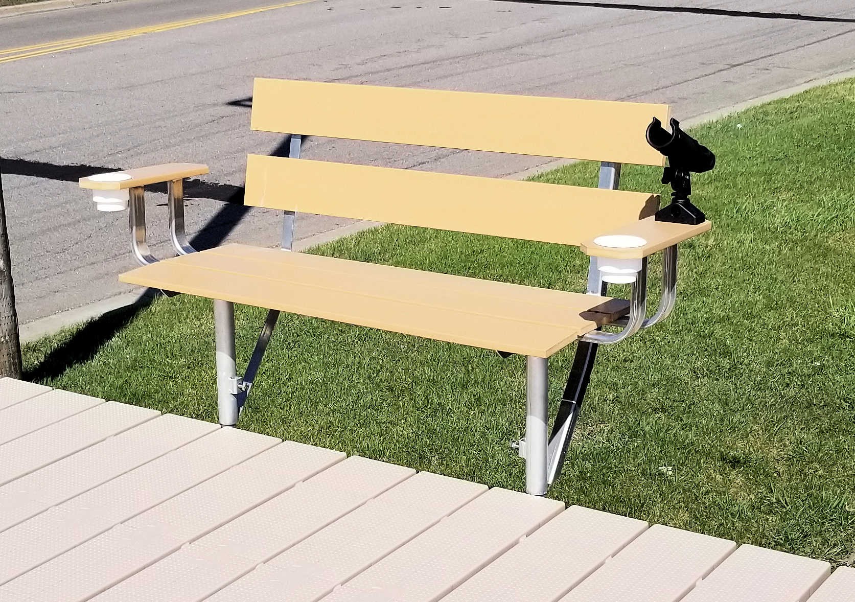 4 wide side mount bench v dock r d manufacturing