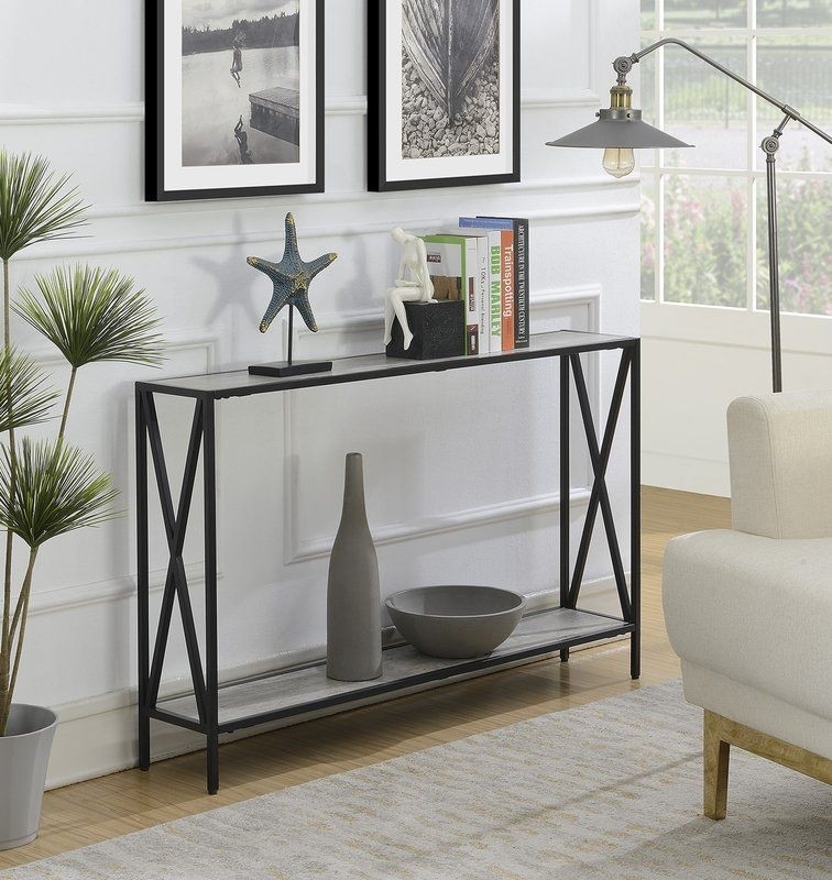 Abbottsmoor metal frame console table in 2020 narrow
