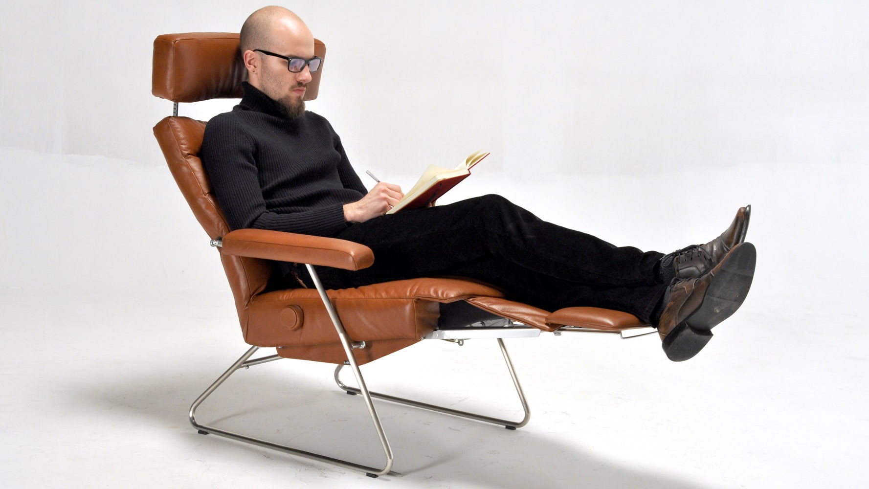 Adele leather adjustable reclining chair zuri furniture