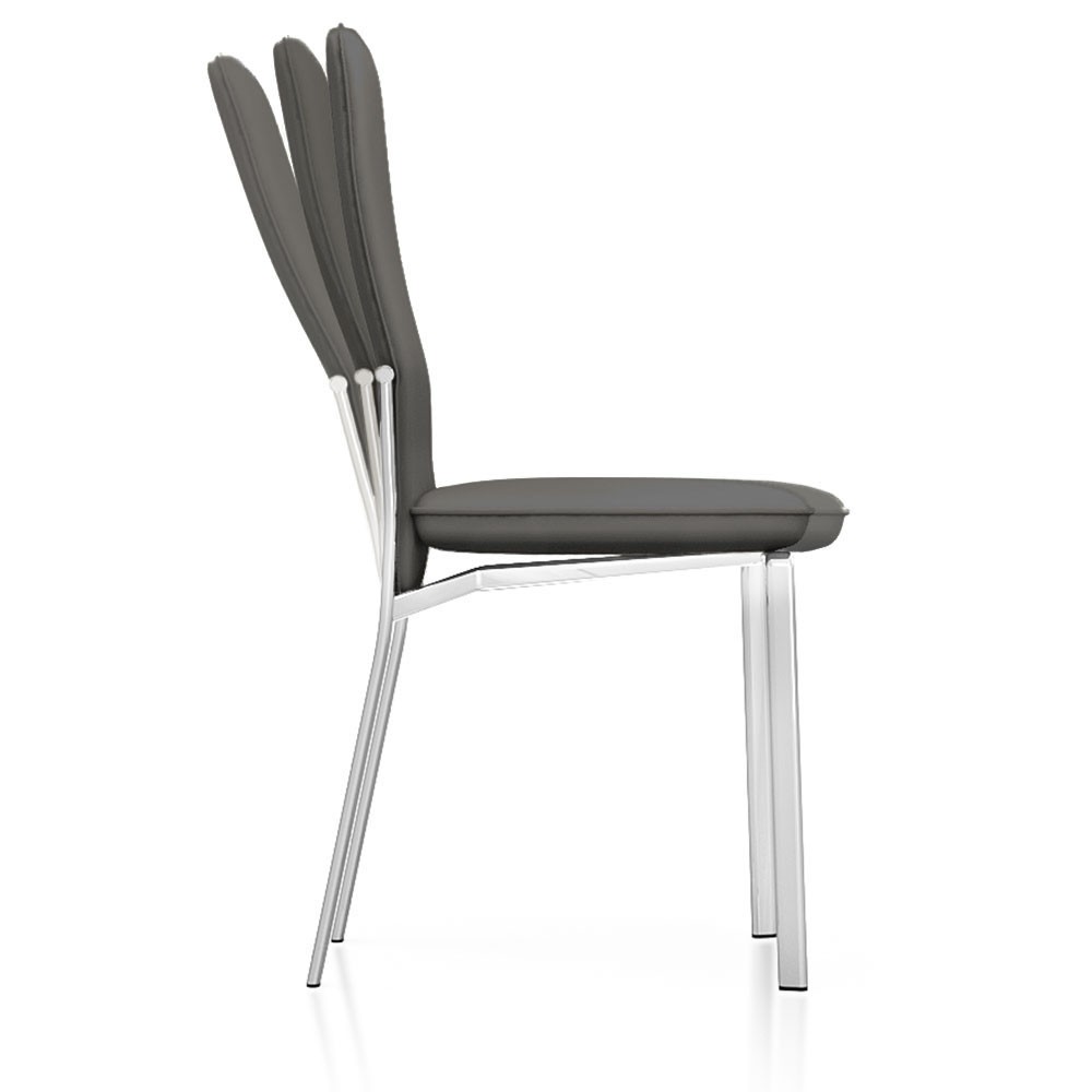 Adriana modern dark grey reclining dining chair eurway 1