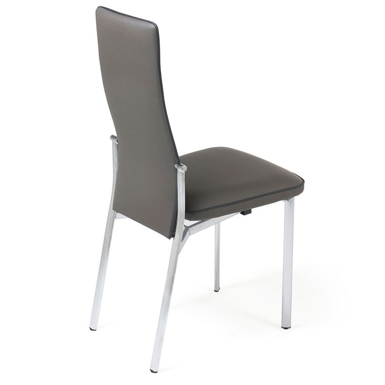 Adriana modern dark grey reclining dining chair eurway