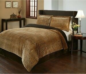 Animal print bedding cheetah comforter set king size