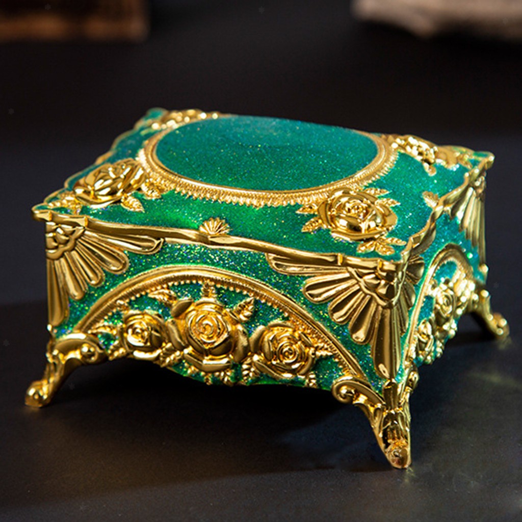 Antique design jewelry case european jewels holder