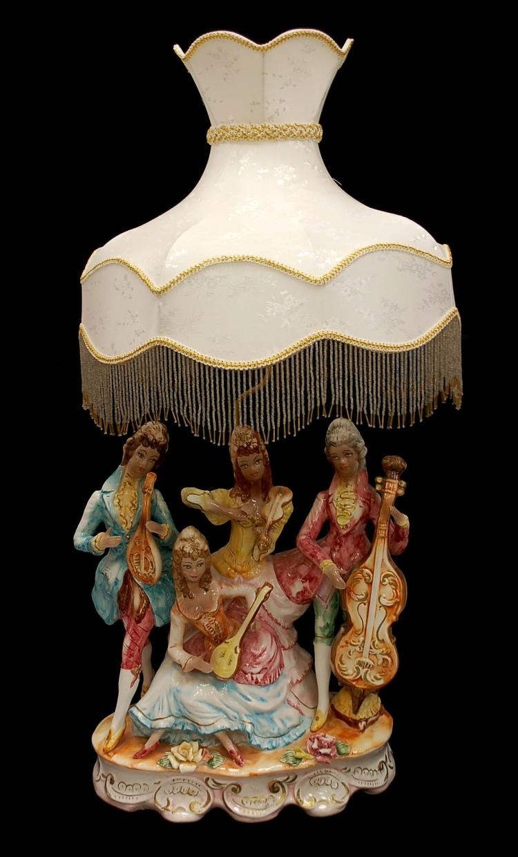 Antique porcelain italian lamp