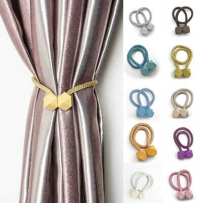 Ball magnetic curtains buckle tie backs shower curtain