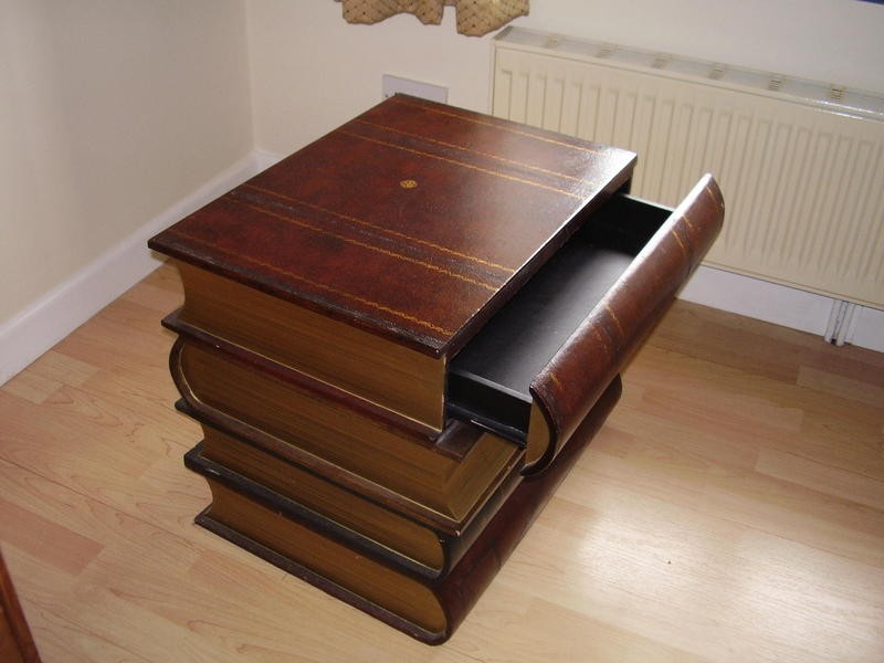 Book stack side table in newport wightbay