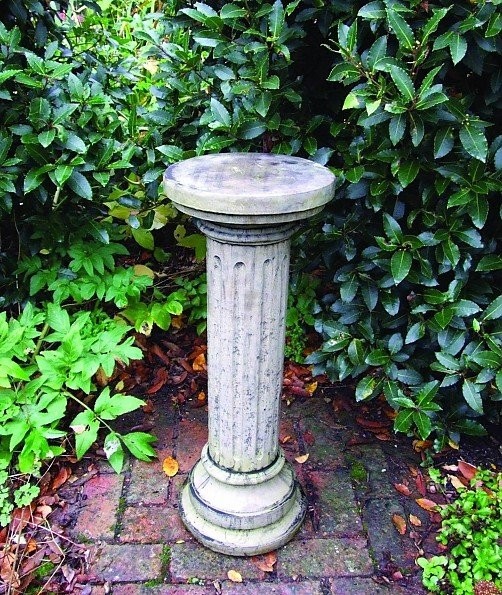 Brighton column stone garden pedestal garden ornamnents