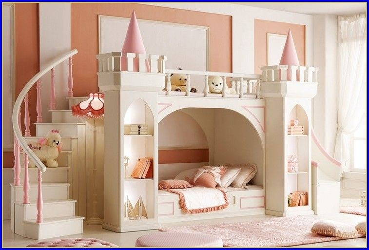 Bunk bed with stairs building plans kids cute girls