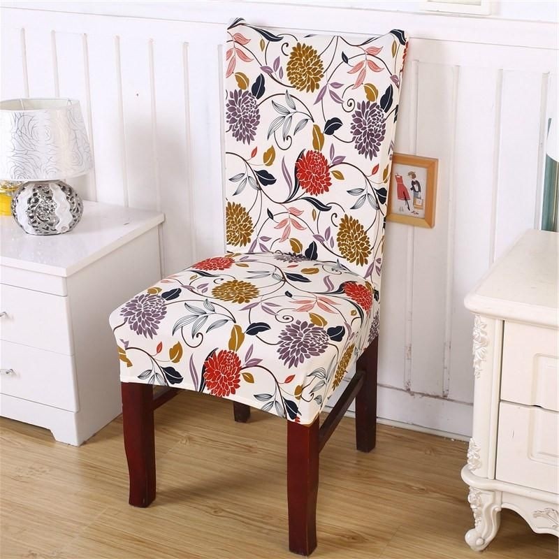 Chair cover flower removable washable short protector