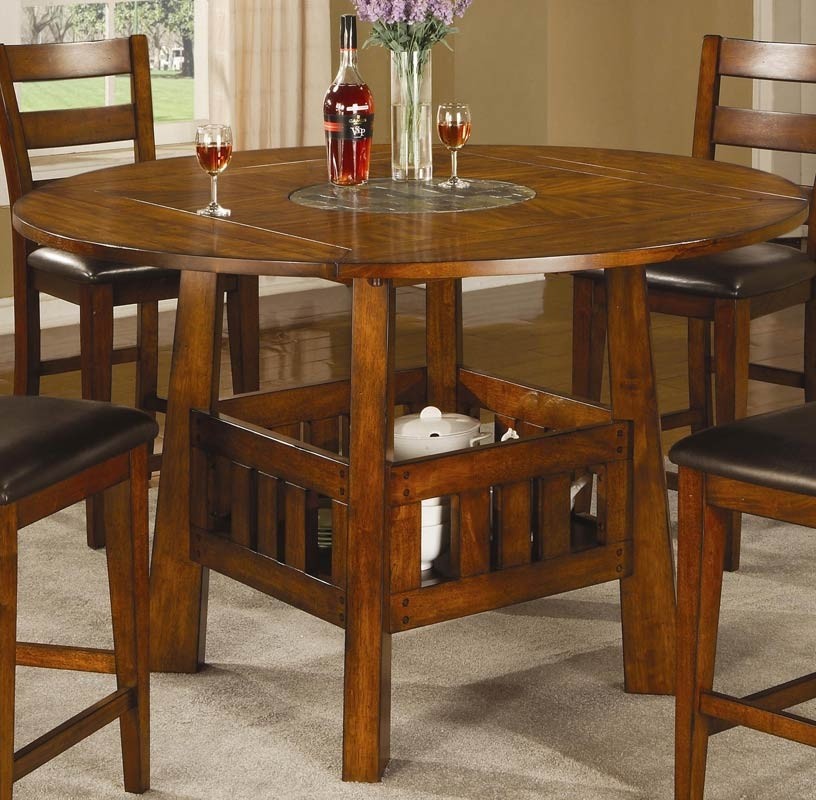 Coaster lavista round square counter height table with