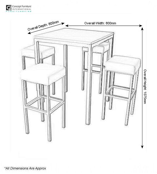 Corrine bar table hire concept furniture table hire