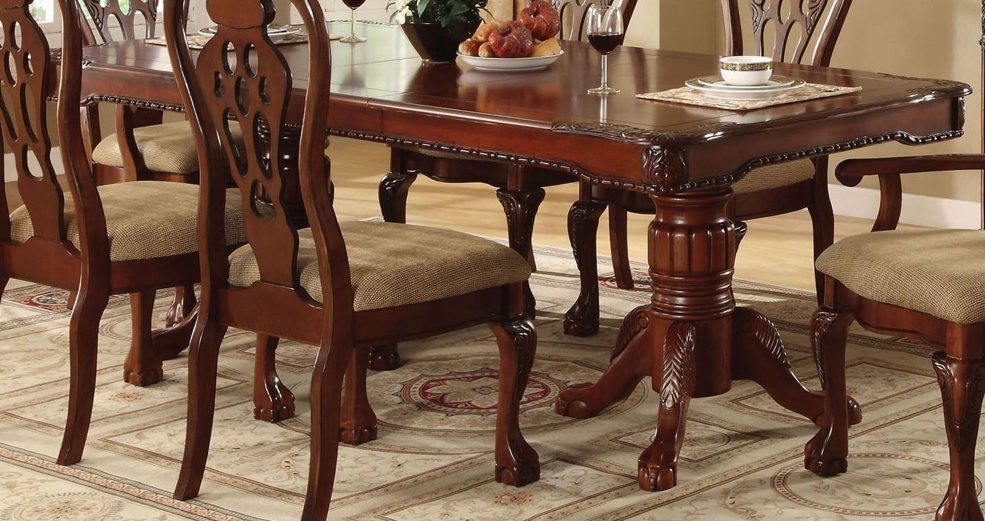 George town rectangular double pedestal formal dining