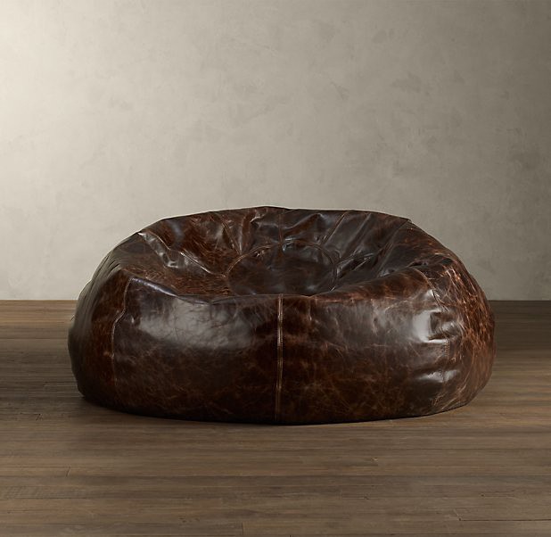 Grand leather bean bag the awesomer