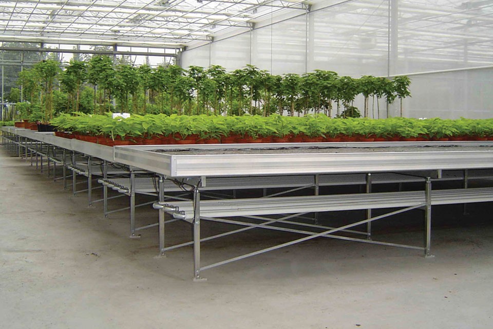 Greenhouse bench systems designed to handle any space