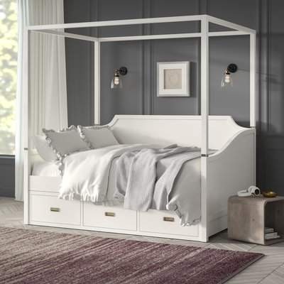 Greyleigh tazewell canopy daybed with trundle daybed