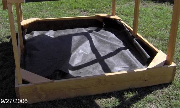 New huge 6x7 foot wooden childrens sandbox with cover