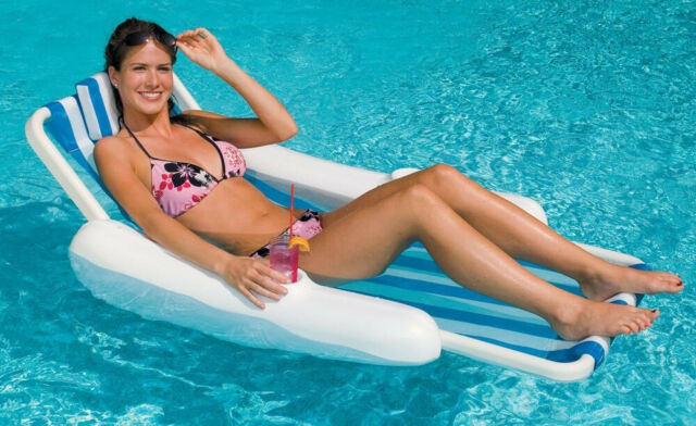 Non inflatable swimming pool float mattress floating