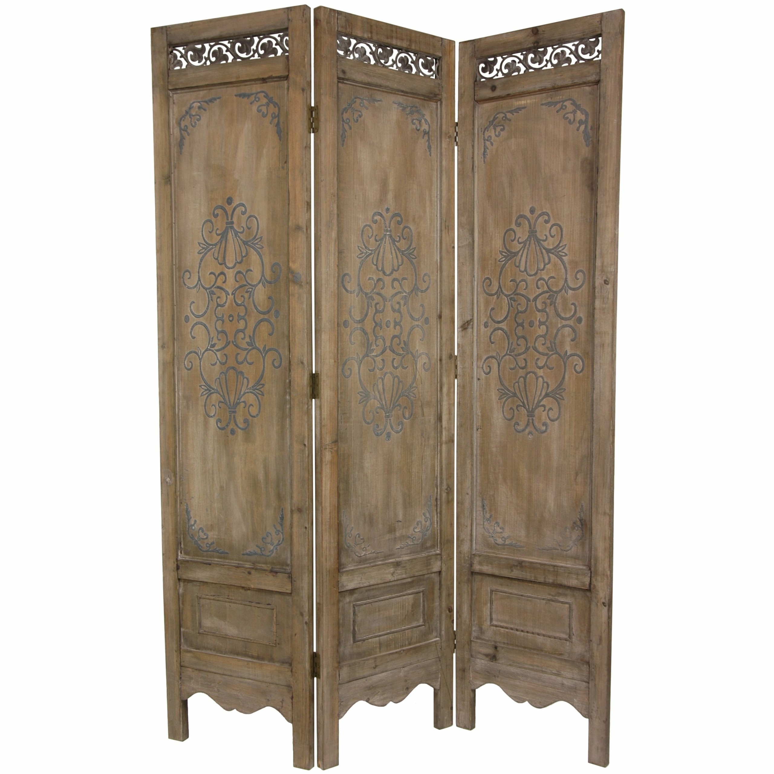 Oriental furniture 72 x 51 antique chest design 3 panel
