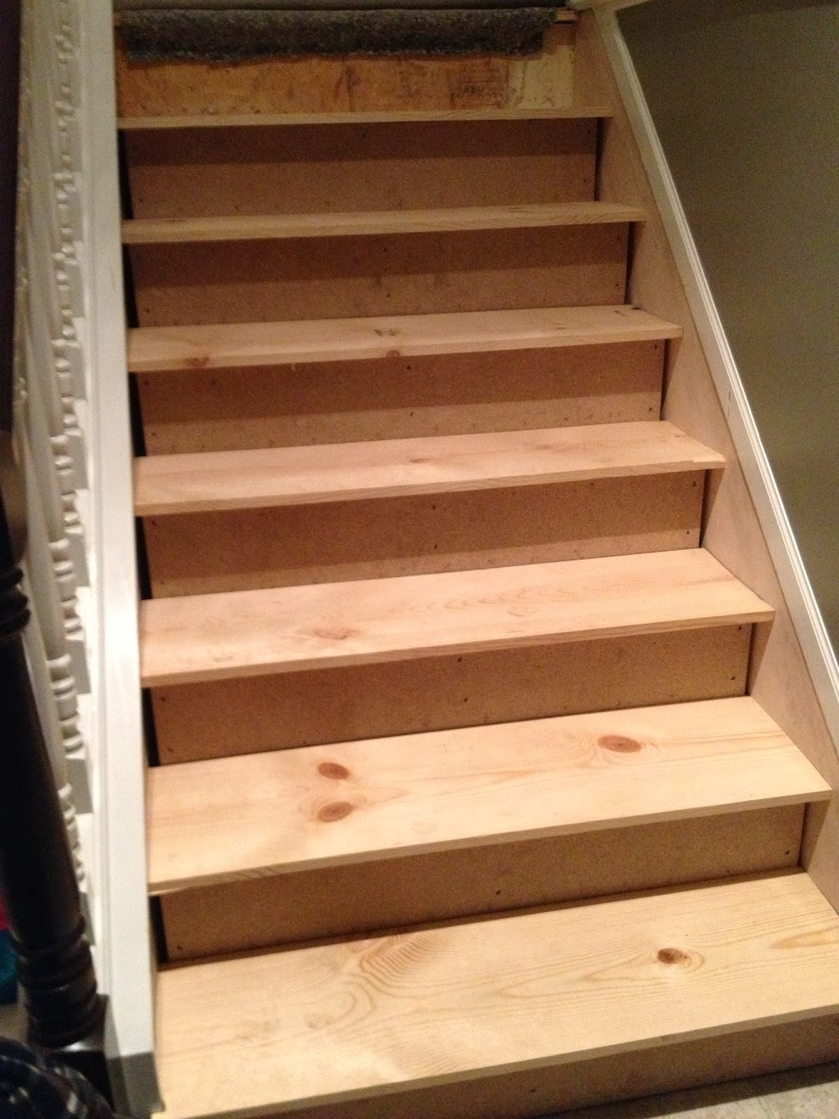Remodelaholic 60 carpet to hardwood stair remodel