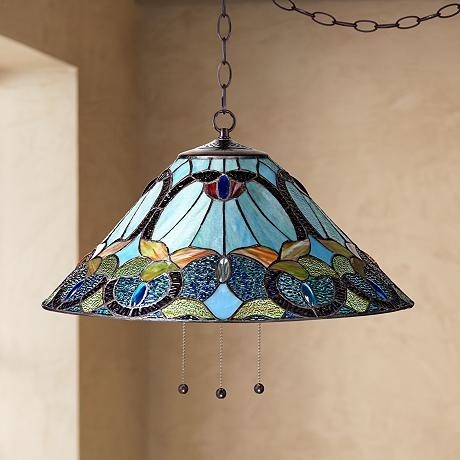 Robert louis tiffany harvest 20 1 2 w plug in