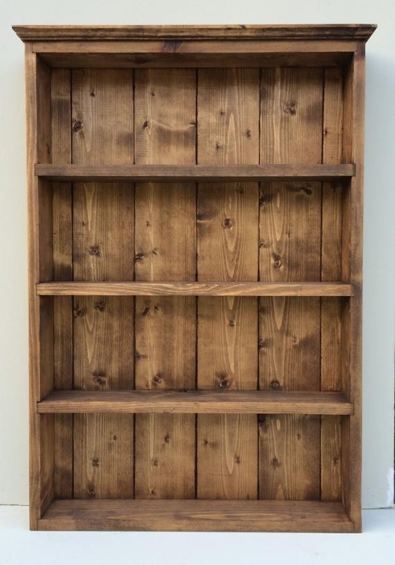 Rustic handmade spice rack organiser wall by silverapplewood 1