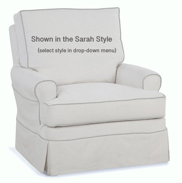 Slipcover only accent chairs american country