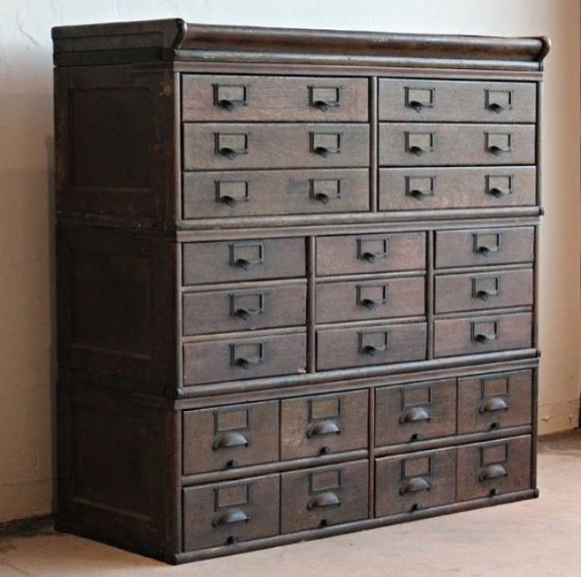 So many drawers rustic storage cabinets wooden storage