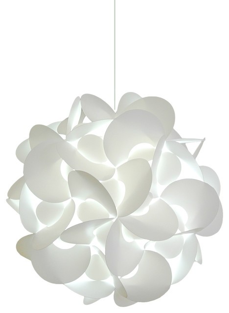 Swag plug in led pendant lamp white contemporary