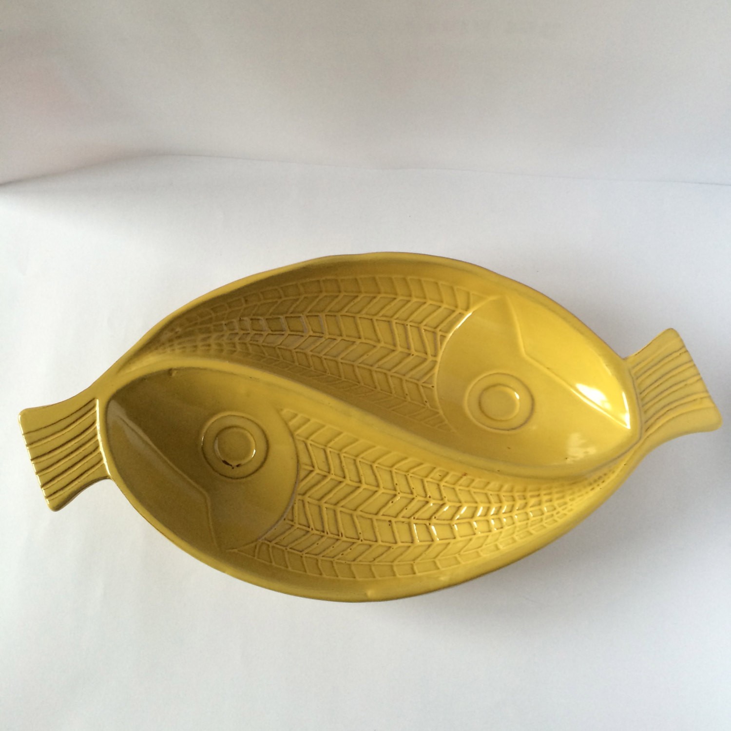 Swedish vintage ceramic fish plate gabriel keramik sweden