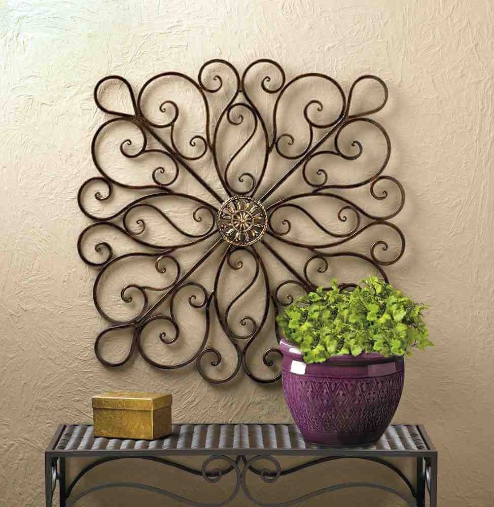 The idea of using wrought iron metal at home 1