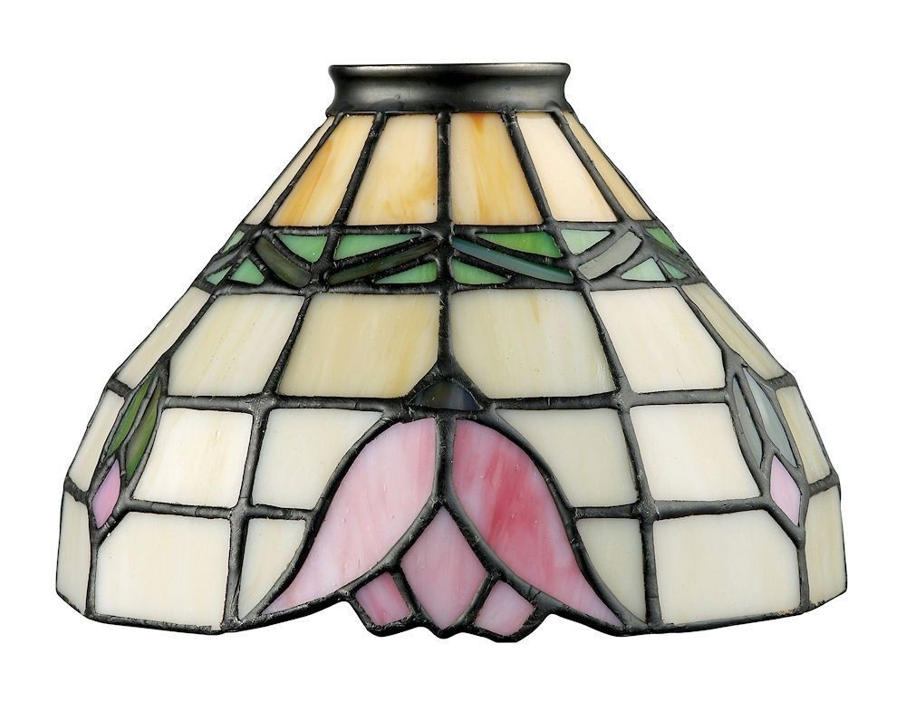 Tulip mix n match tiffany style ceiling fan glass shade