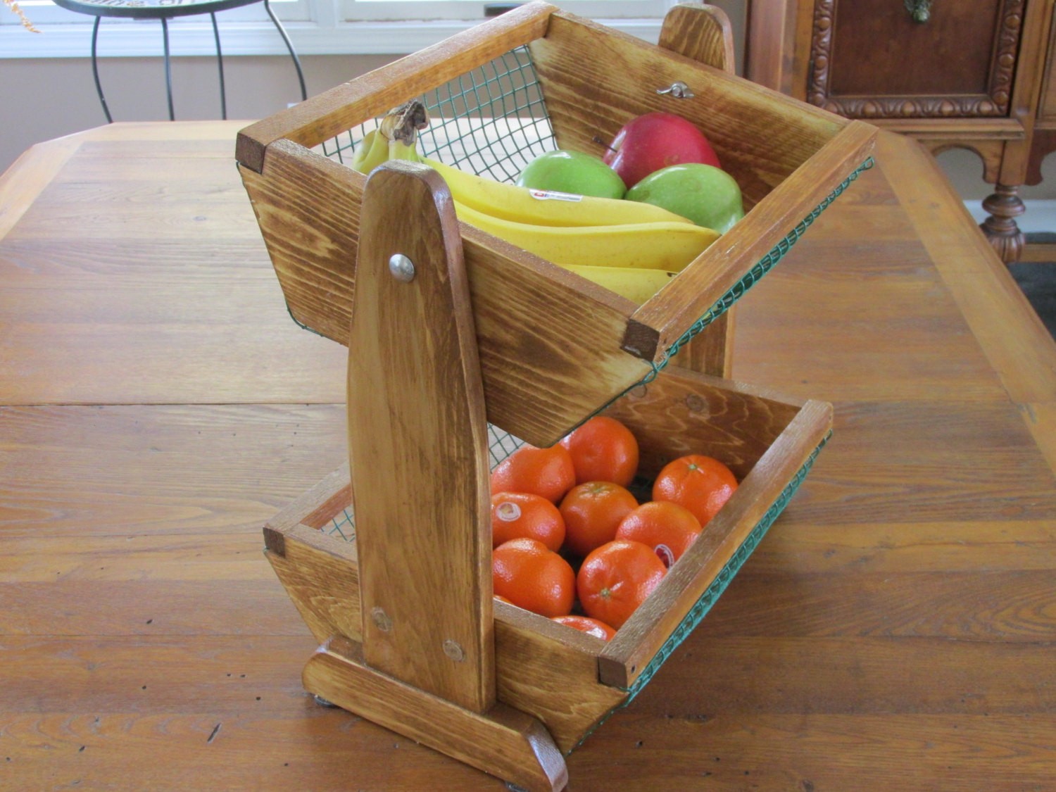 Under counter 2 tier vegetable fruit baskets bins