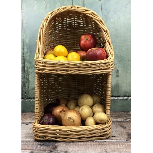 Wicker willow vegetable fruit storage basket
