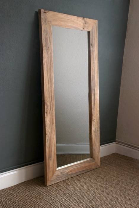 15 best of large wood framed wall mirrors