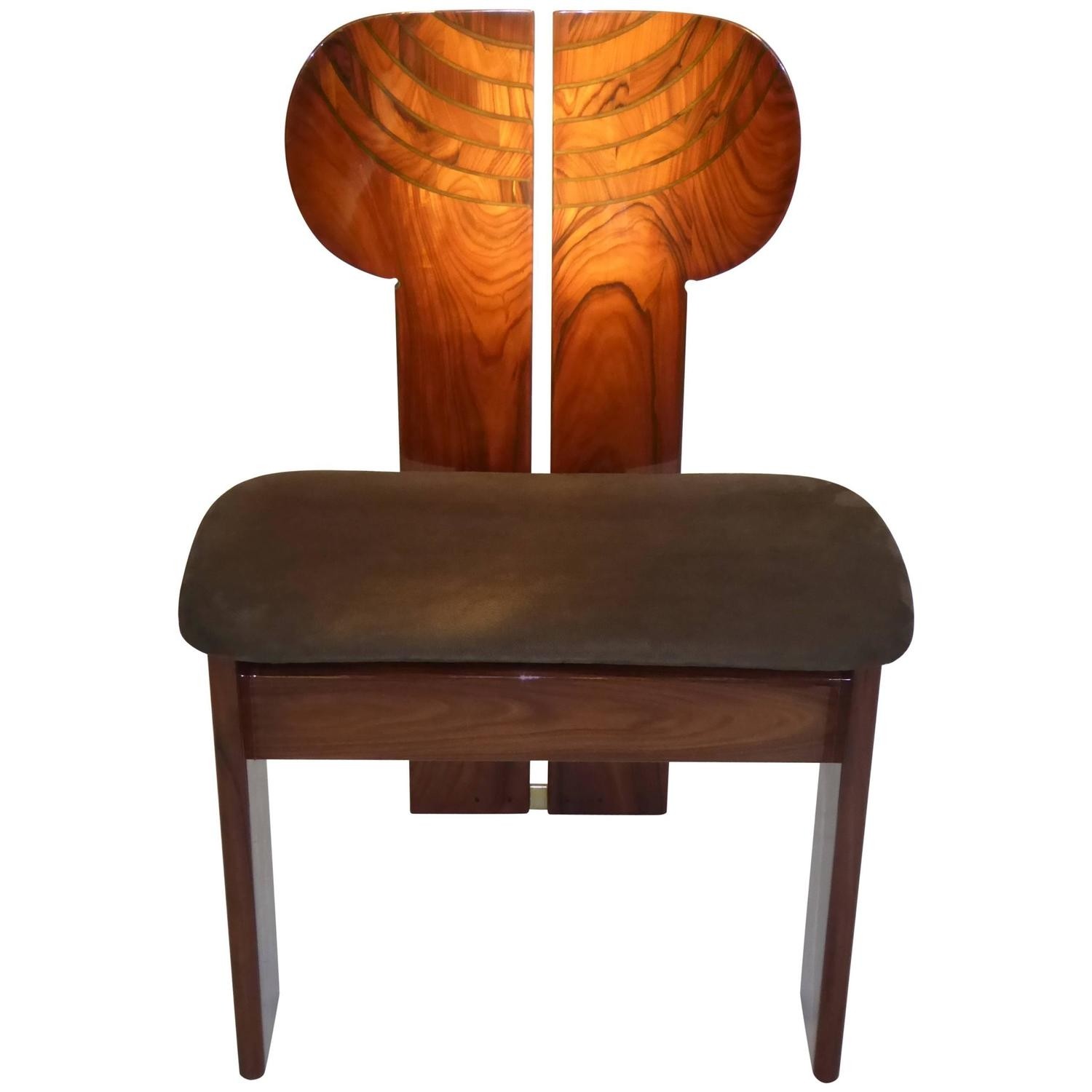 Afra and tobia scarpa africa chair in palisander for sale