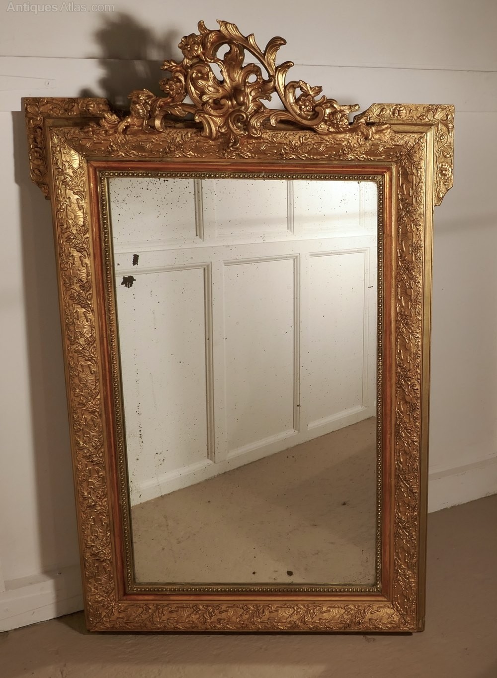 Antiques atlas large french gilt wall mirror