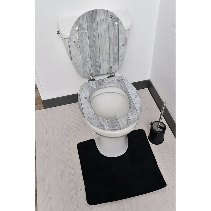 Bath marble effect toilet seat anti bacterial coating