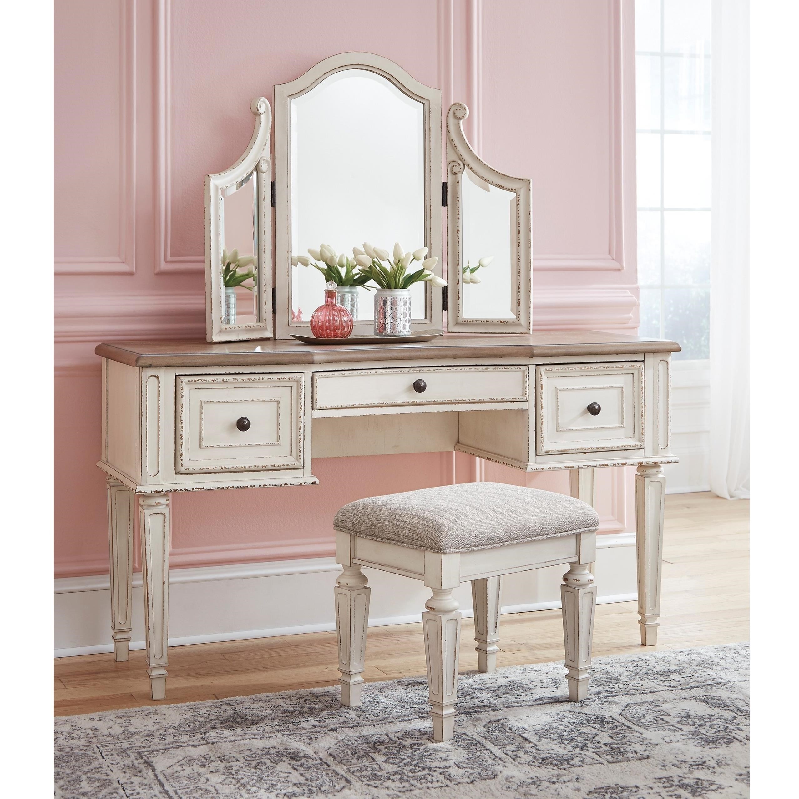 Bathroom entrancing vanity tables with impressive hooked 1