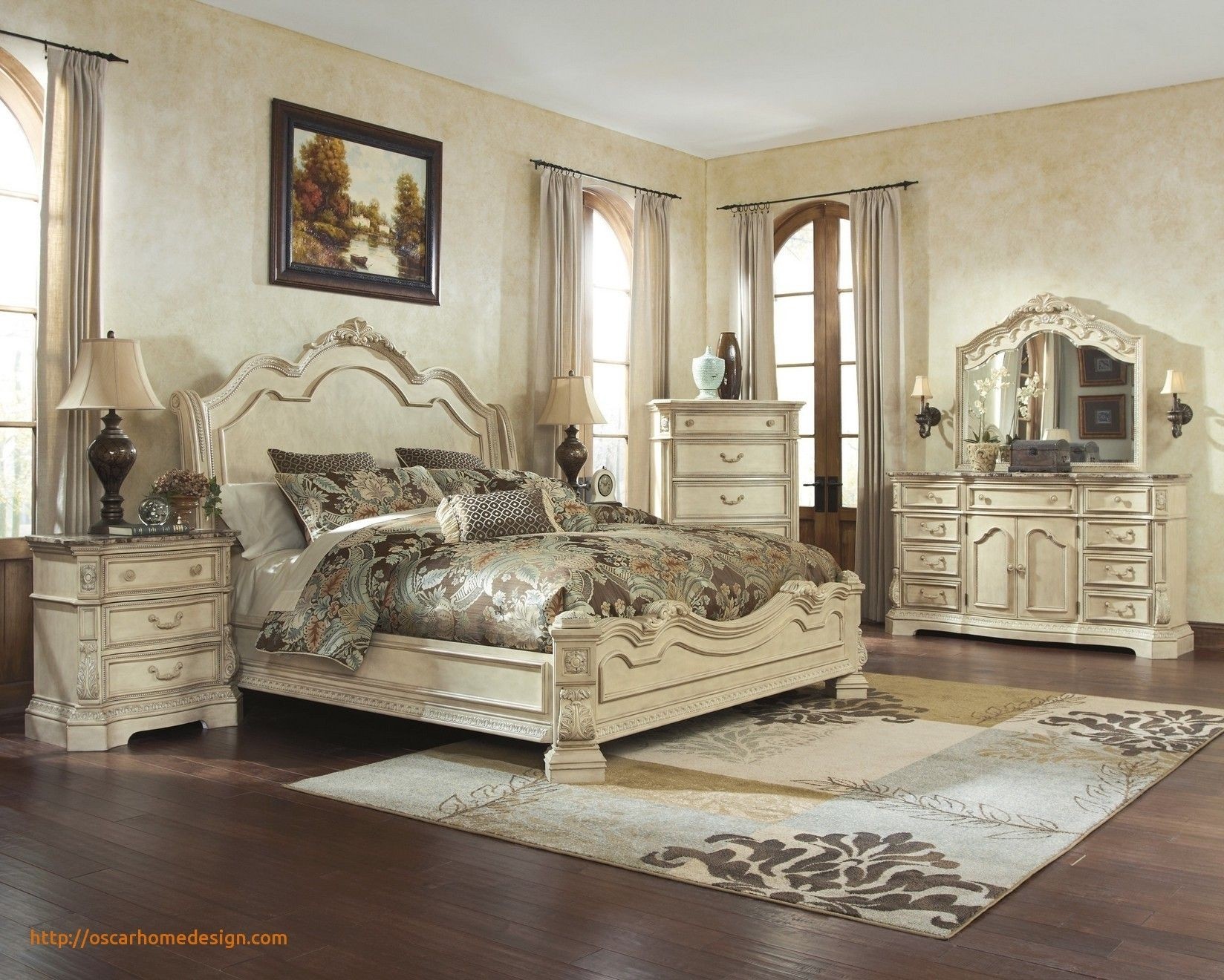 Beautiful rustic bedroom ideas distressed white bedroom