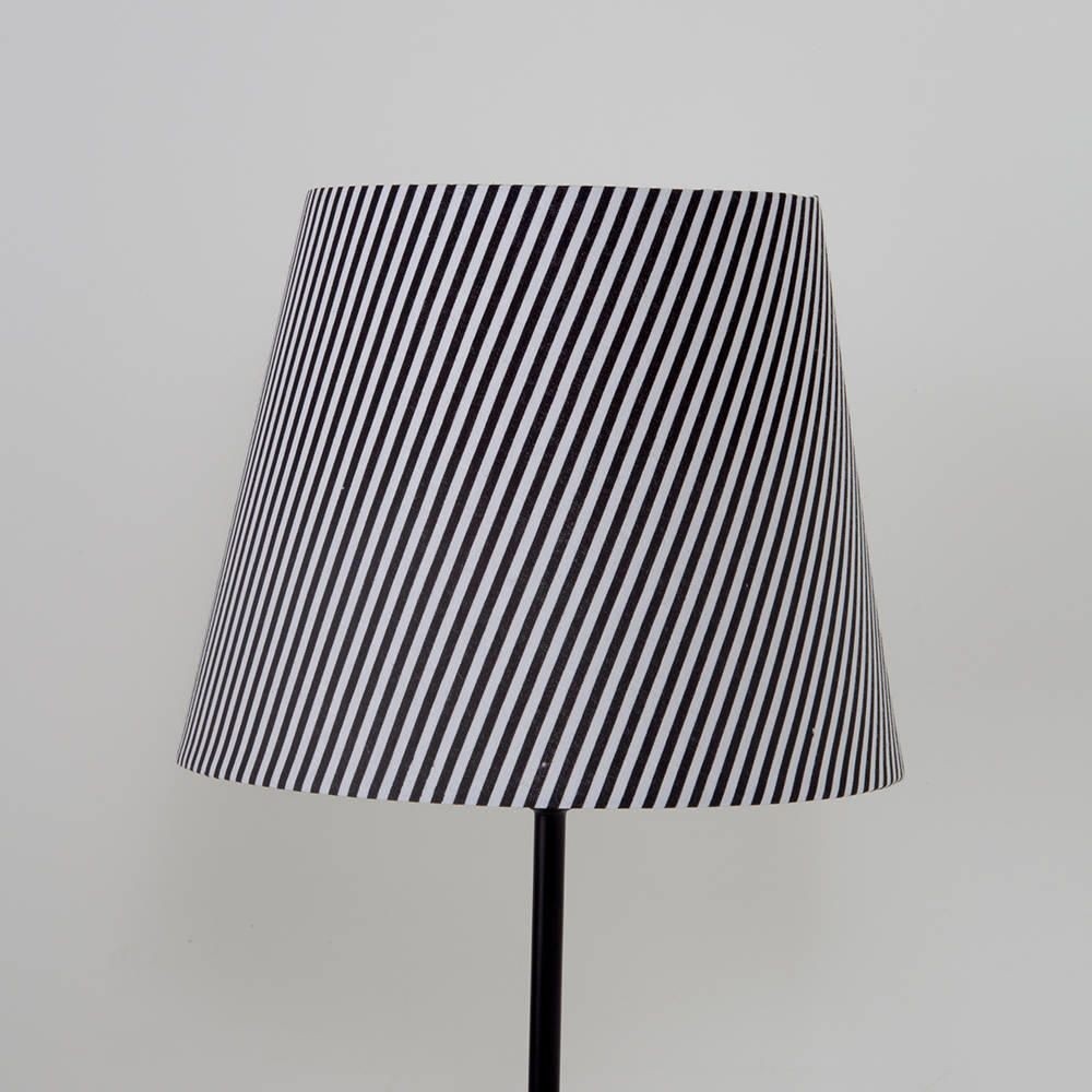 Black striped easy to fit shade nautical style from