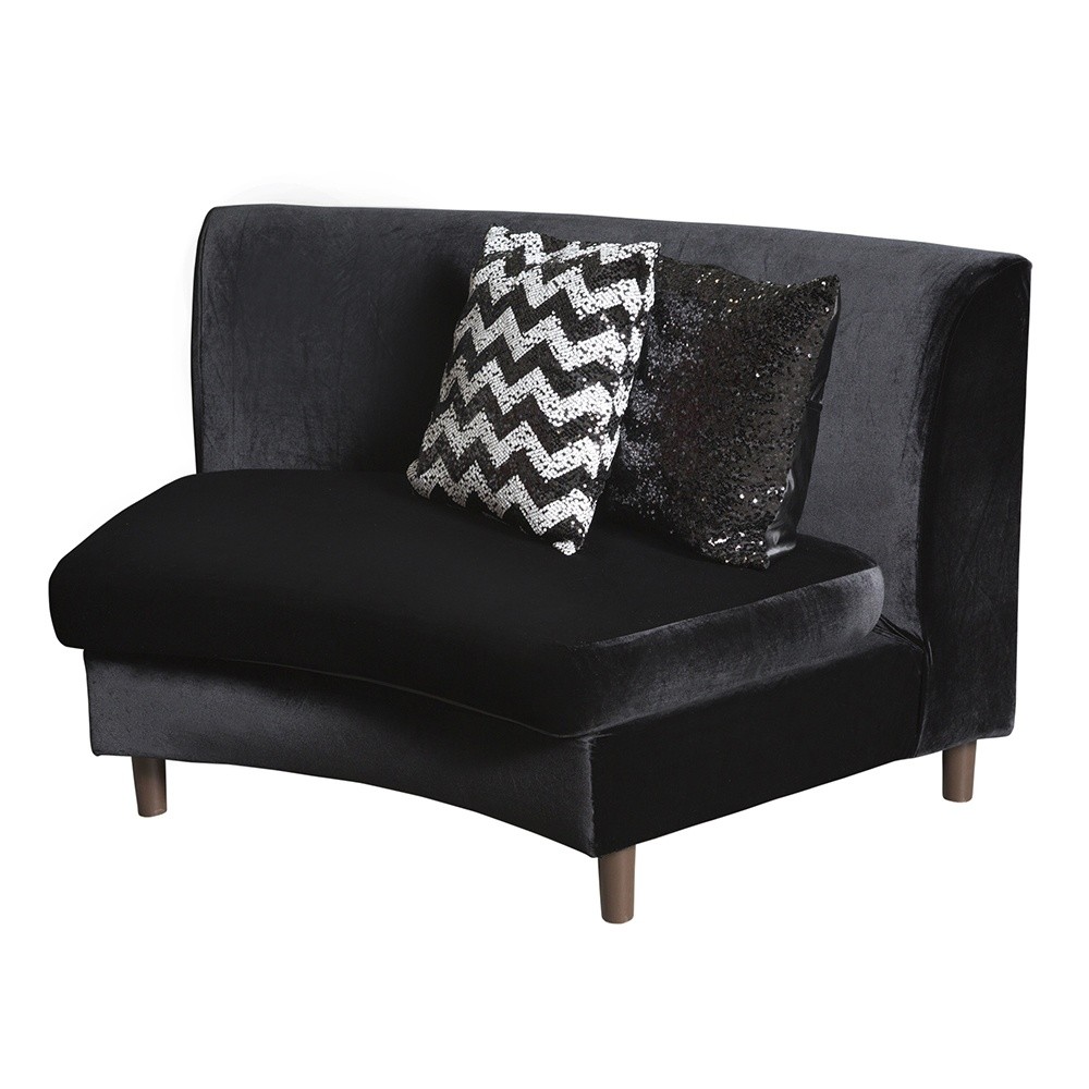 Black velvet sofa collection nuage designs
