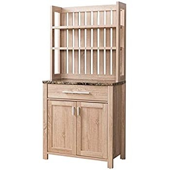 Catskill craftsmen microwave cart with open
